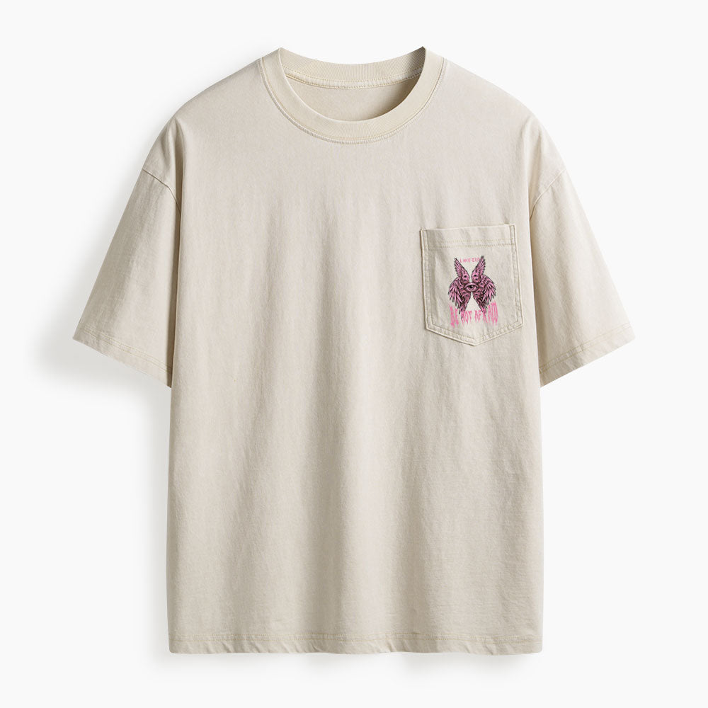 Be Not Afraid Seraphim Washed Unisex Pocket T-Shirt