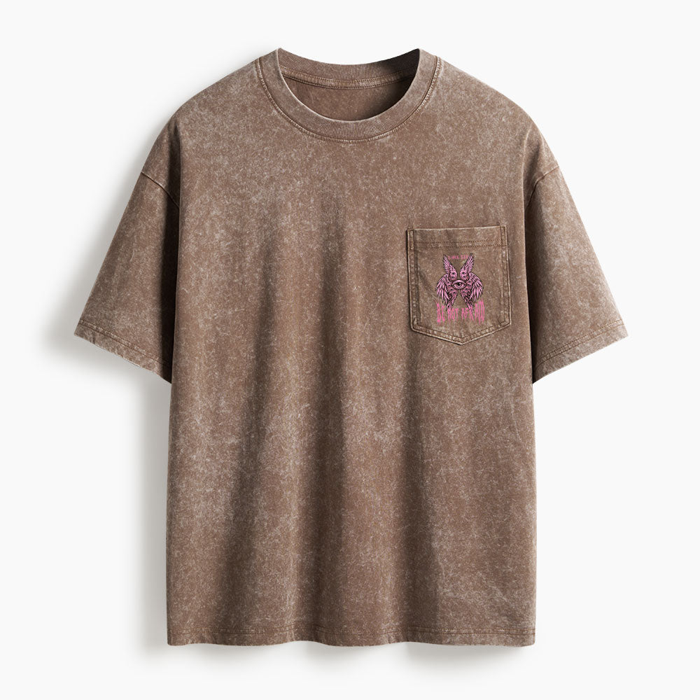 Be Not Afraid Seraphim Washed Unisex Pocket T-Shirt