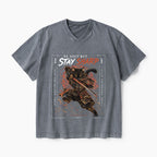 Be Soft But Stay Sharp Christian Washed V-Neck T-Shirt