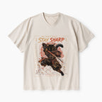 Be Soft But Stay Sharp Christian Washed V-Neck T-Shirt