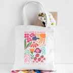 Be Still And Know Christian Canvas Tote Bag