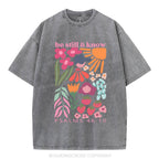 Be Still And Know Christian Washed T-Shirt