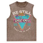 Be Still And Know Christian Washed Tank Top