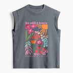 Be Still And Know Christian Women's Washed Tank Top