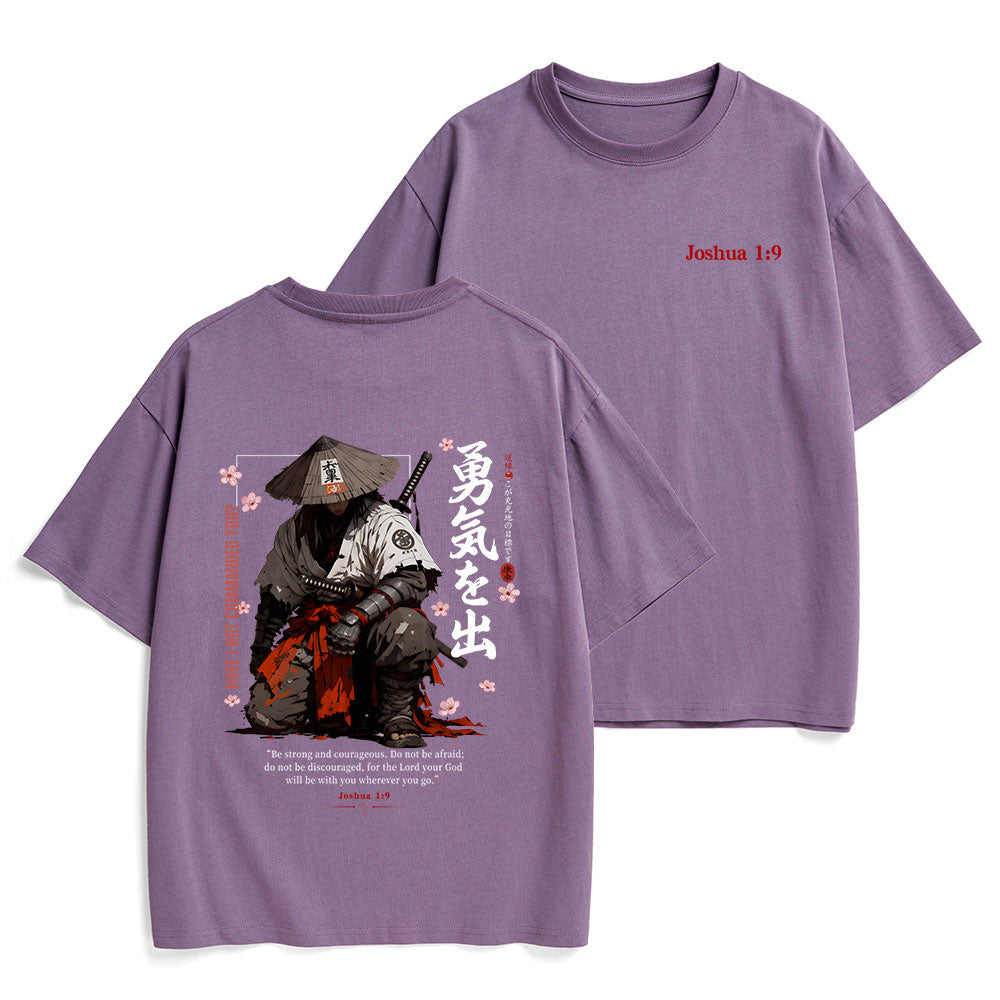 Be Strong And Courageous Christian Heavy Cotton T-Shirt