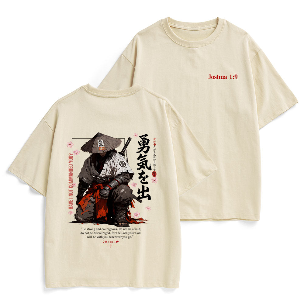 Be Strong And Courageous Christian Heavy Cotton T-Shirt