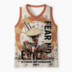 Be Strong And Courageous Christian Mesh Jersey Tank Top