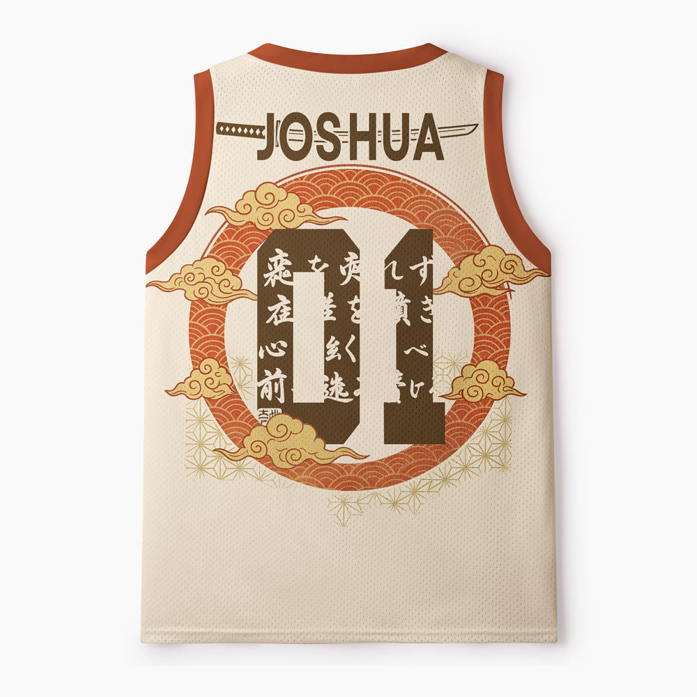 Be Strong And Courageous Christian Mesh Jersey Tank Top