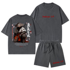 Be Strong And Courageous Christian Washed T-Shirt & Shorts