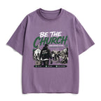 Be The Church When Service Is Over Christian Heavy Cotton T-Shirt