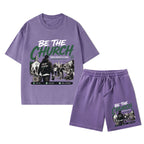 Be The Church When Service Is Over Christian Washed T-Shirt & Shorts
