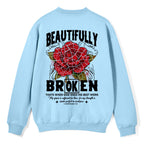 Beautifully Broken Christian Fleece Sweatshirt