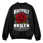 Beautifully Broken Christian Fleece Sweatshirt