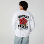 Beautifully Broken Christian Fleece Sweatshirt