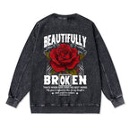 Beautifully Broken Christian Washed Sweatshirt