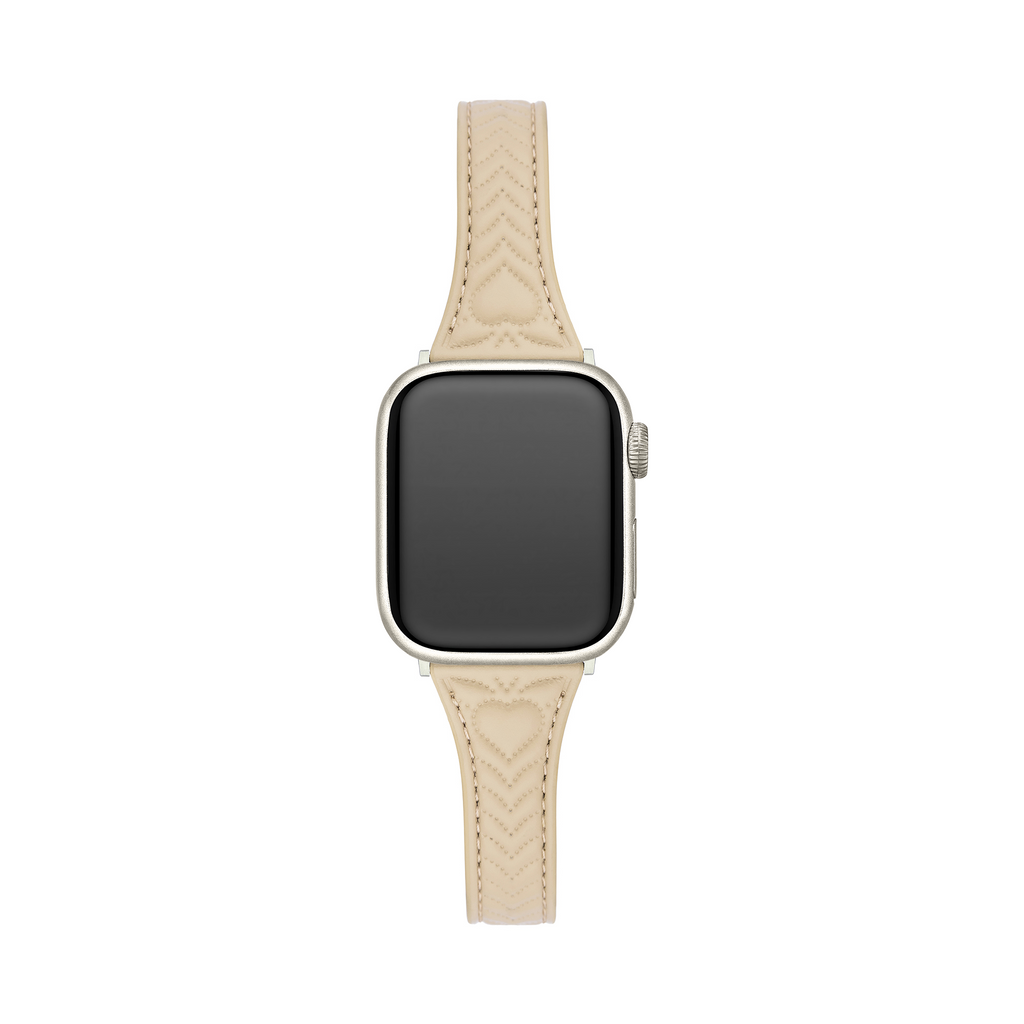 Heart Stitched Leather Watch Band for Apple Watch