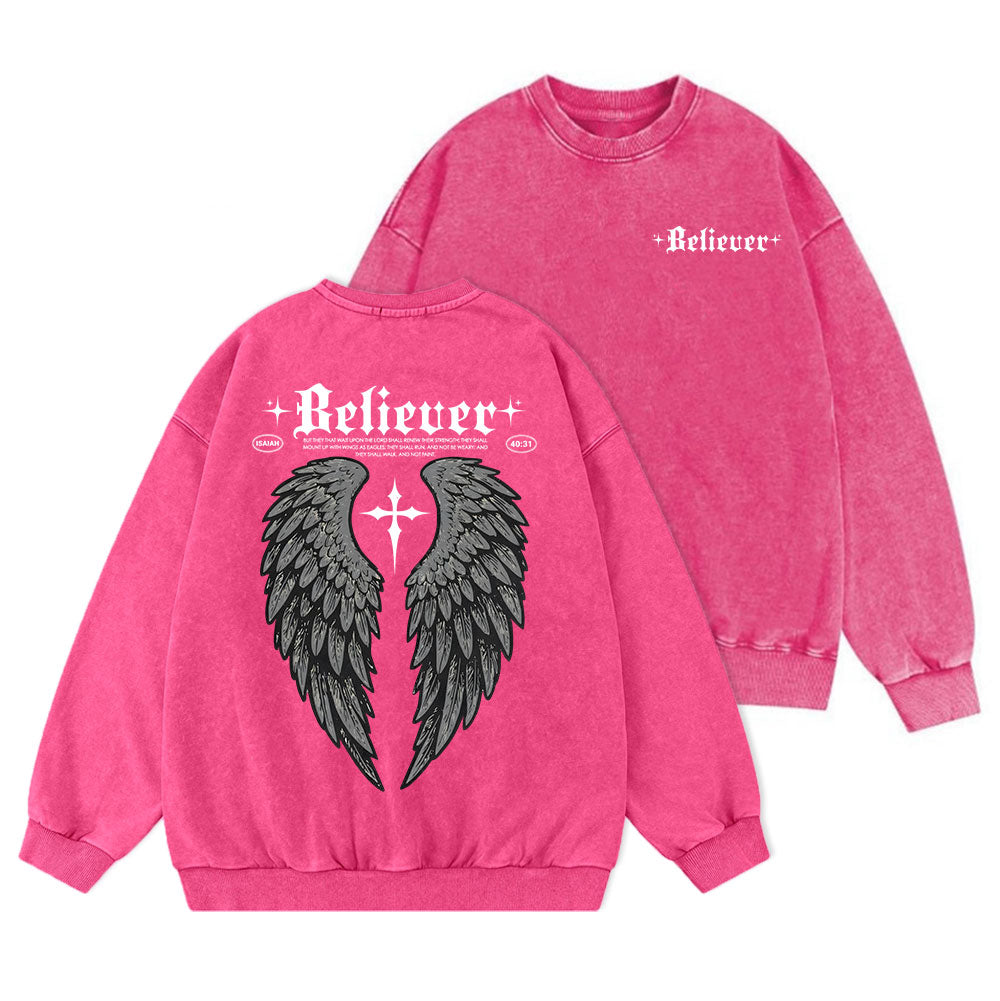 Believer Christian Washed Sweatshirt