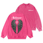 Believer Christian Washed Sweatshirt