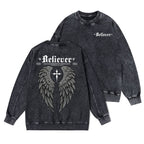 Believer Christian Washed Sweatshirt