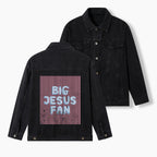 Big Jesus Fan Christian Denim Jacket