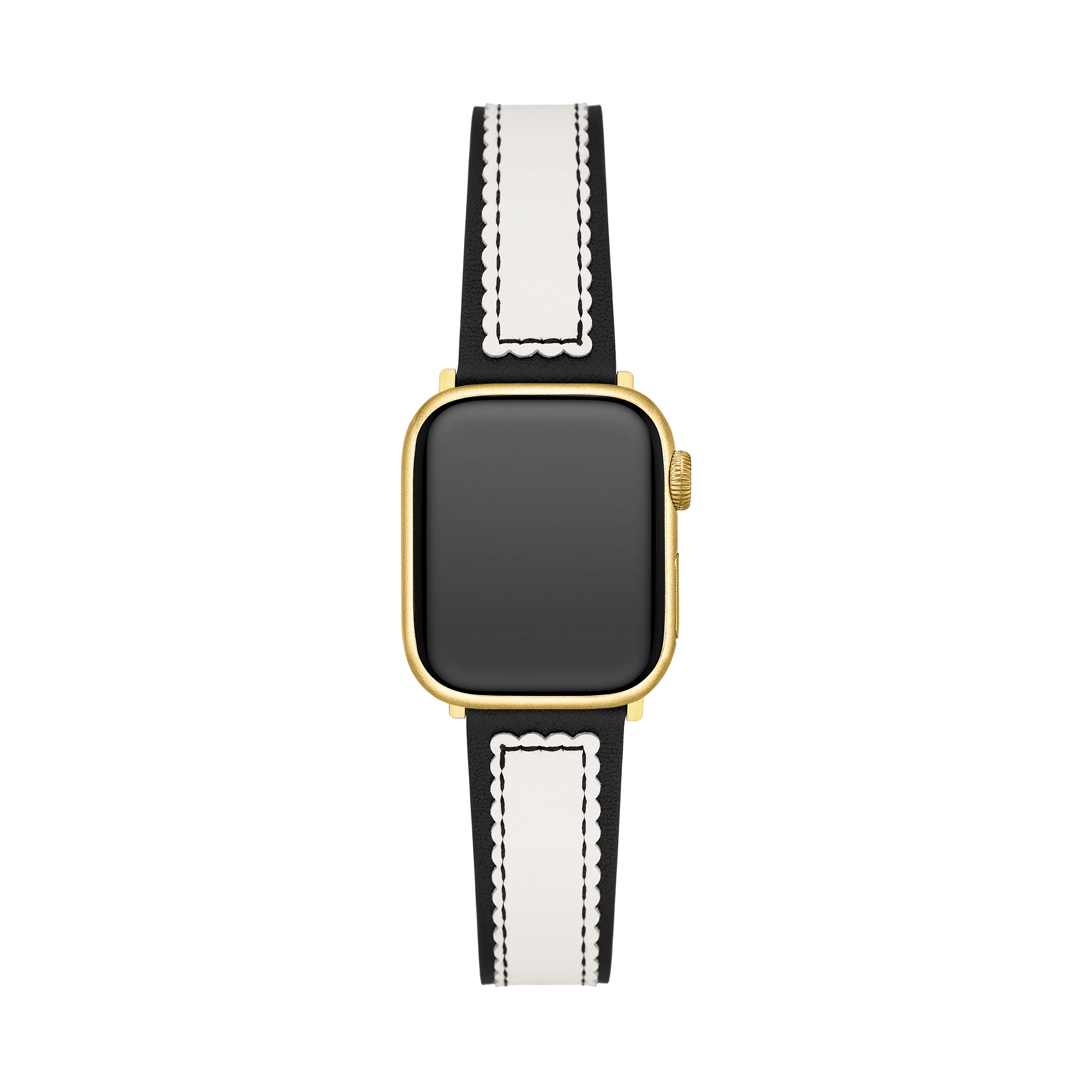 Scalloped Leather Watch Band for Apple Watch