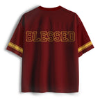 Blessed Christian Red Mesh Jersey