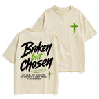 Broken But Chosen Christian Heavy Cotton T-Shirt