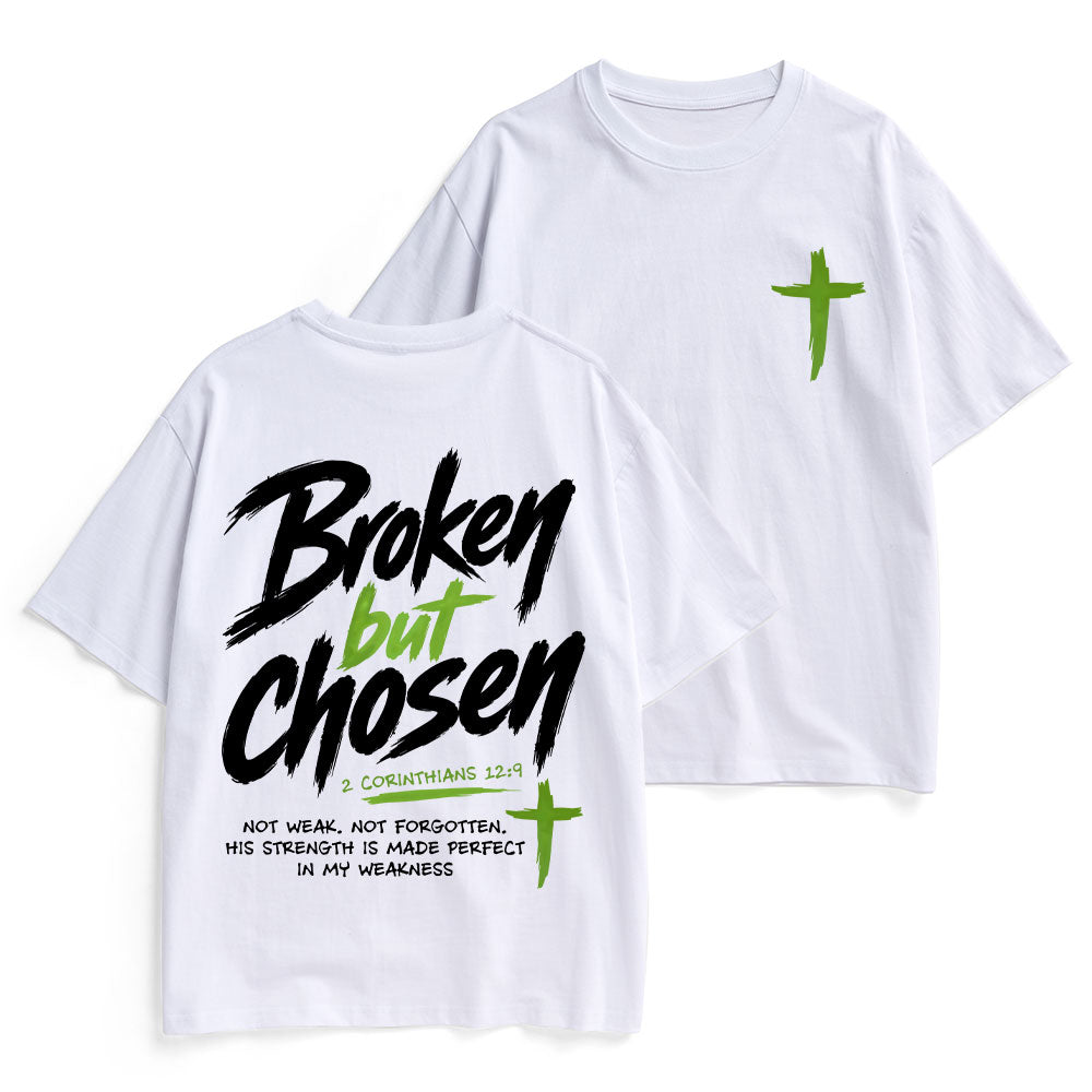 Broken But Chosen Christian Heavy Cotton T-Shirt