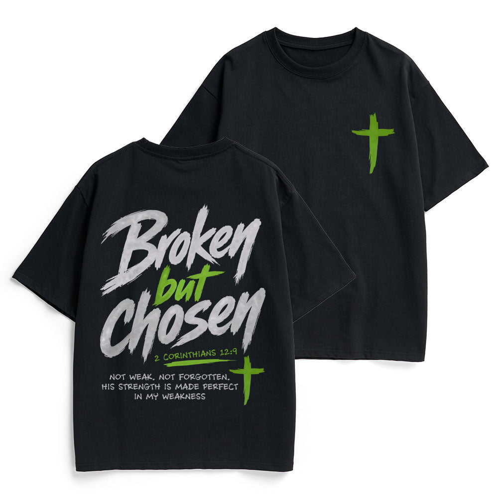 Broken But Chosen Christian Heavy Cotton T-Shirt