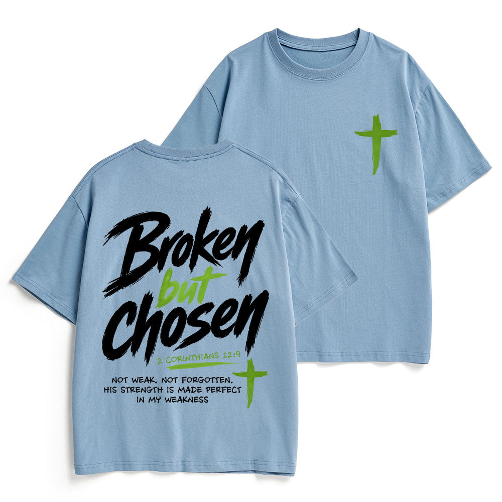 Broken But Chosen Christian Heavy Cotton T-Shirt
