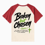 Broken But Chosen Christian Raglan Sleeve T-Shirt