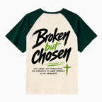 Broken But Chosen Christian Raglan Sleeve T-Shirt