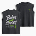 Broken But Chosen Christian Women's Washed Tank Top