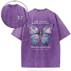 God Turns Broken Pieces Into Masterpieces Christian Washed T-Shirt