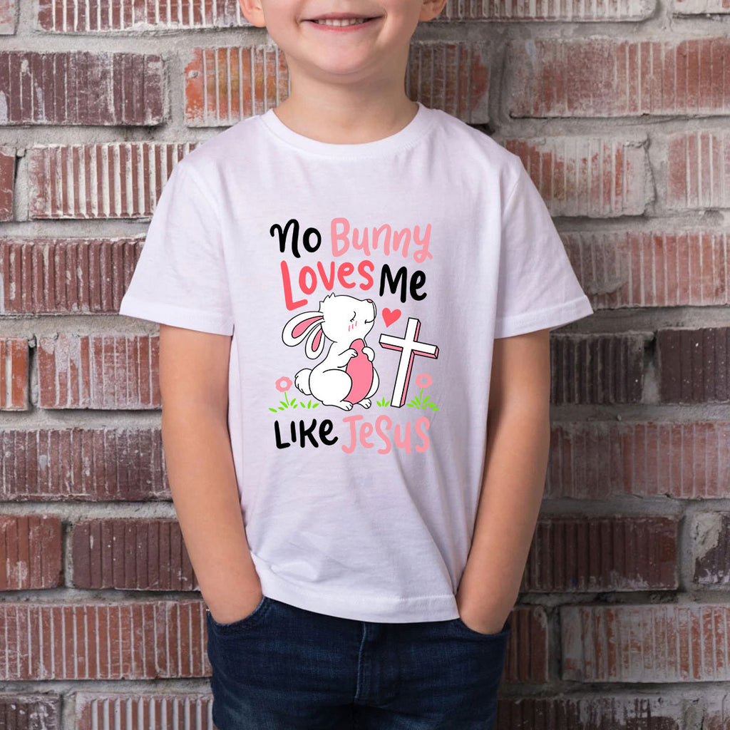 No Bunny Loves Me Like Jesus Christian Kids T-Shirt