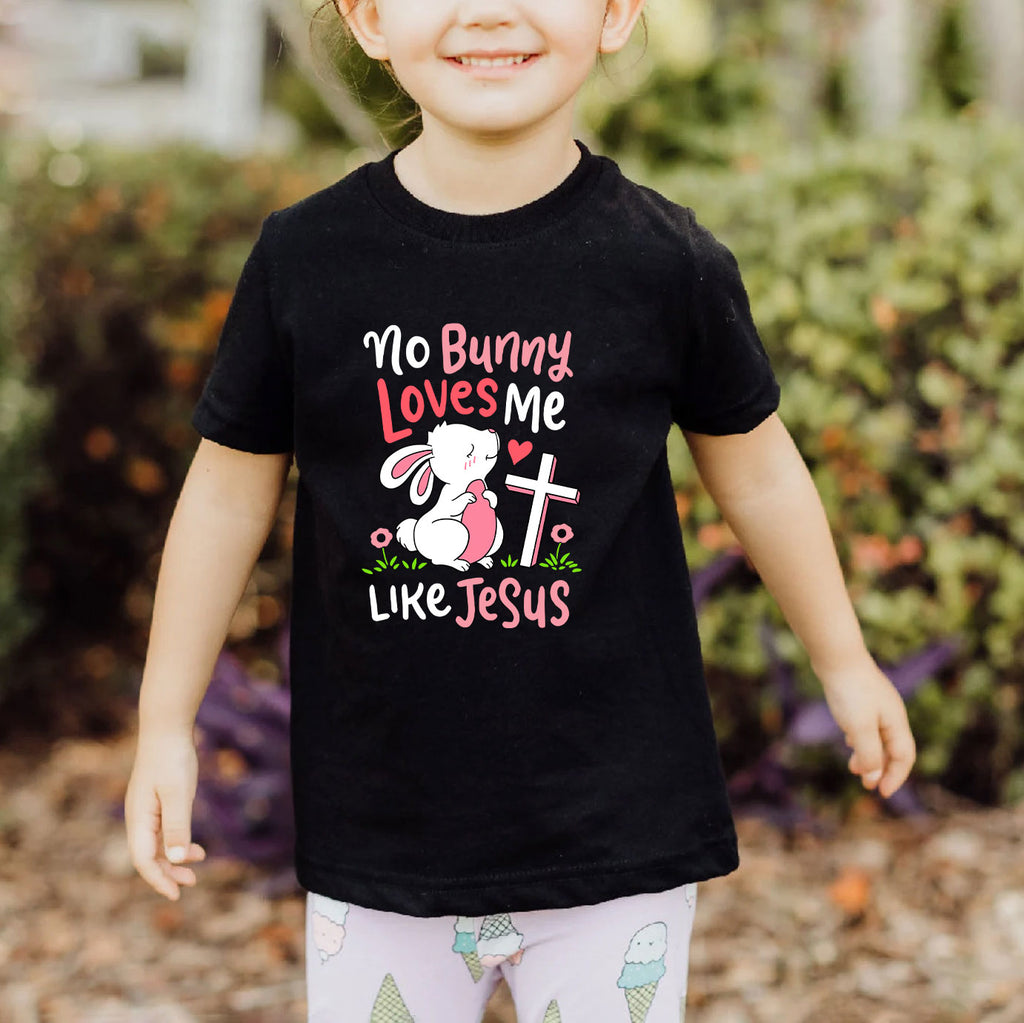 No Bunny Loves Me Like Jesus Christian Kids T-Shirt