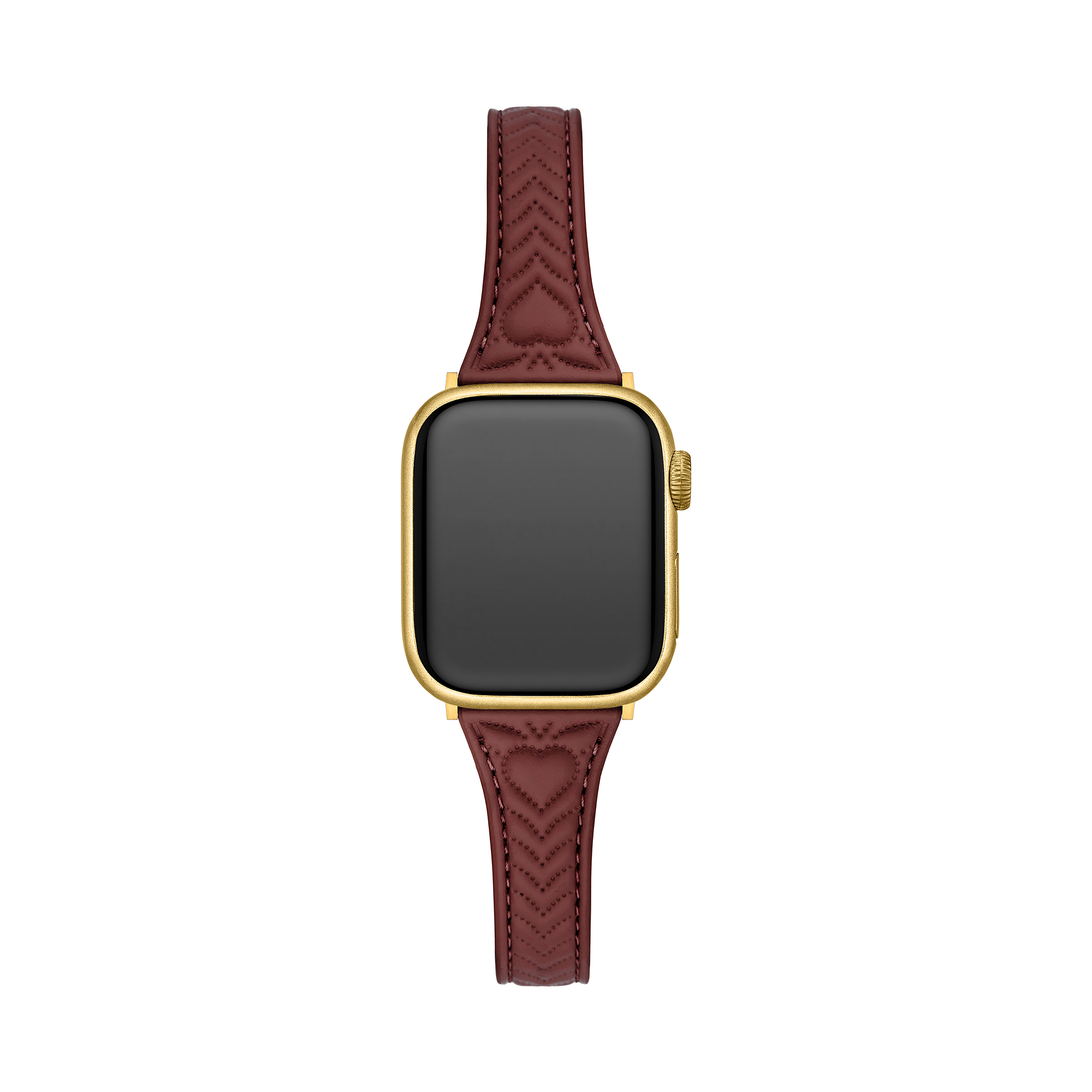 Heart Stitched Leather Watch Band for Apple Watch
