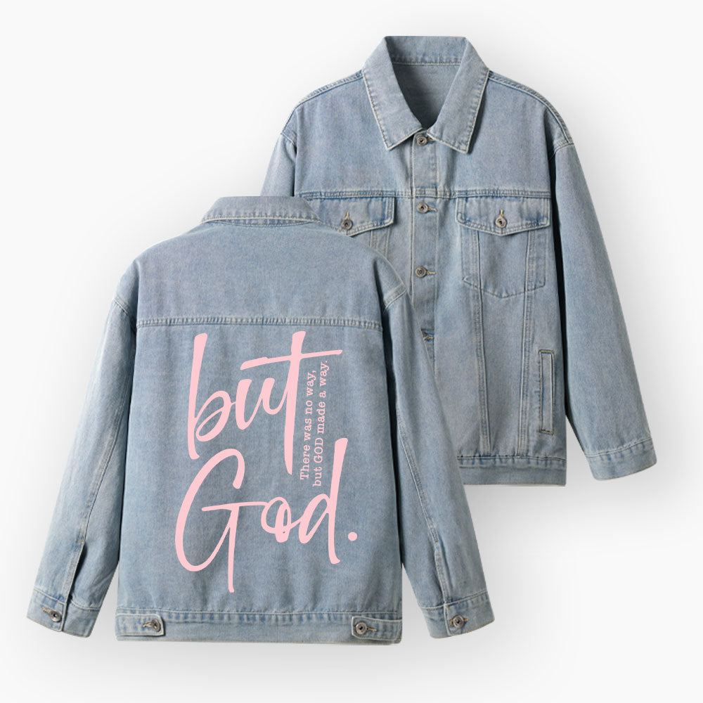 But God Christian Denim Jacket