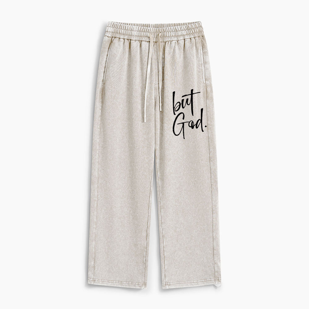 But God Christian Washed Sweatpants