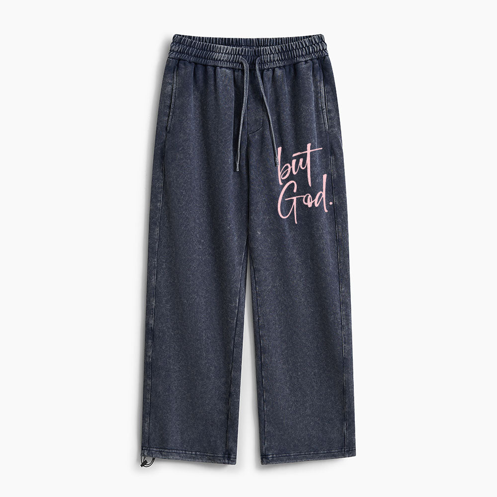 But God Christian Washed Sweatpants
