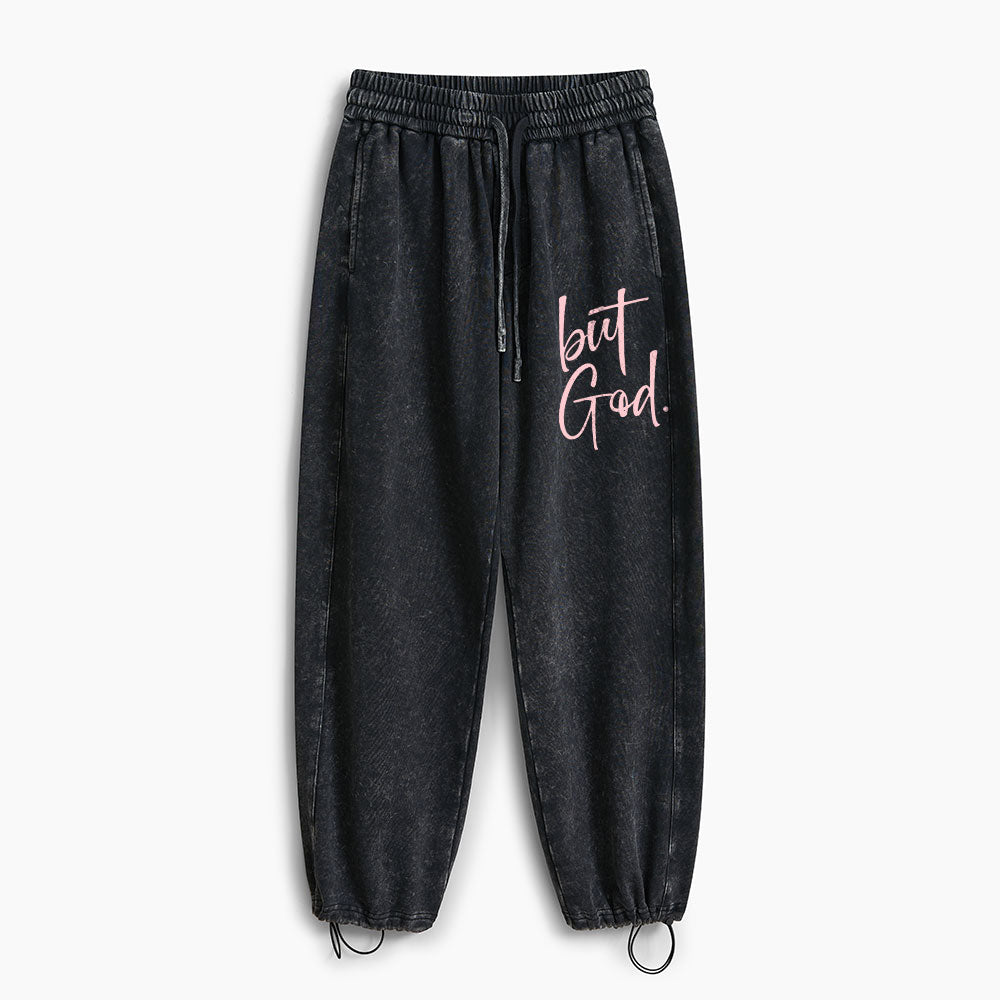 But God Christian Washed Sweatpants