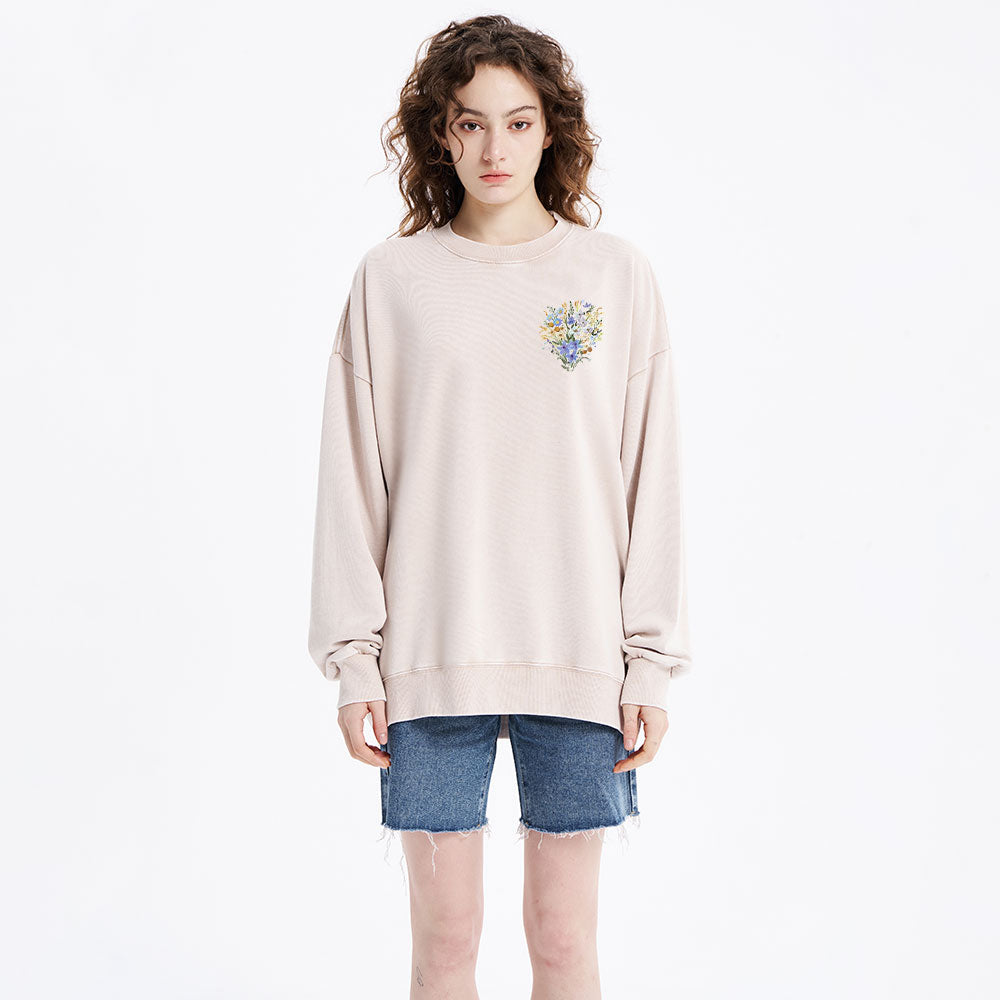 But Seek First Christian Washed Sweatshirt