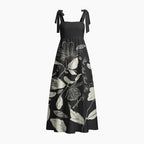 But Seek First His Kingdom Chrisitan Tie Shoulder Maxi Dress