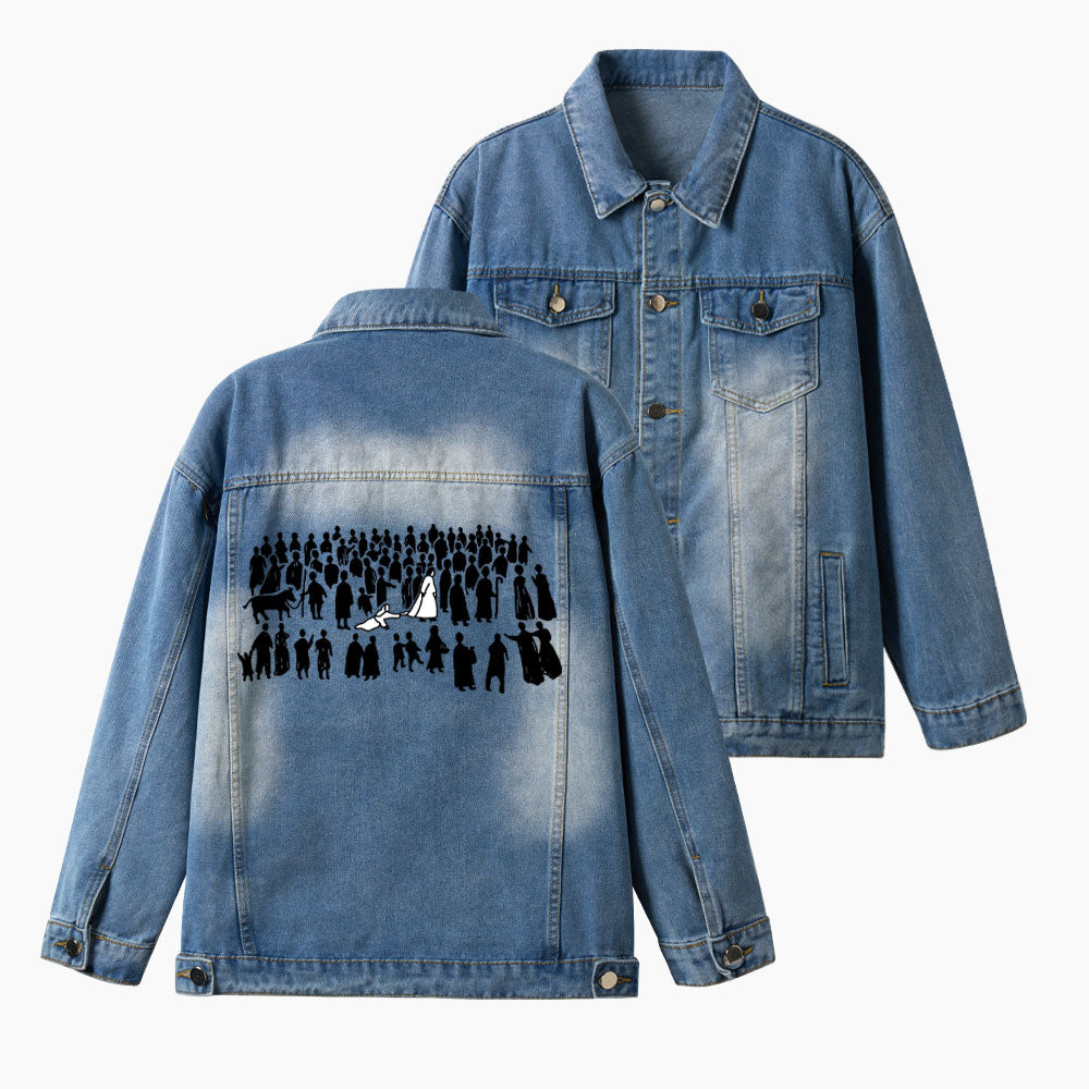 By His Wounds Christian Denim Jacket