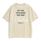 By His Wounds Christian Heavy Cotton T-Shirt