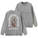 By His Wounds We Are Healed Washed Long Sleeve T-Shirt