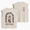 By His Wounds We Are Healed Christian Women's Washed Tank Top