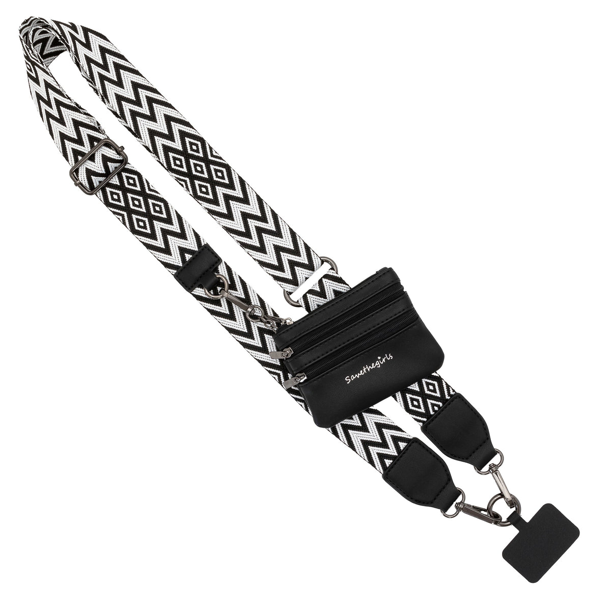 Clip & Go Strap with Pouch Chevron/Diamond Collection
