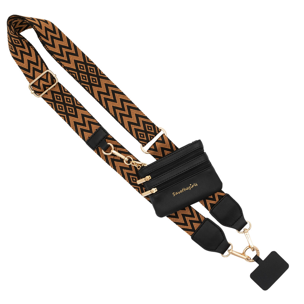 Clip & Go Strap with Pouch Chevron/Diamond Collection