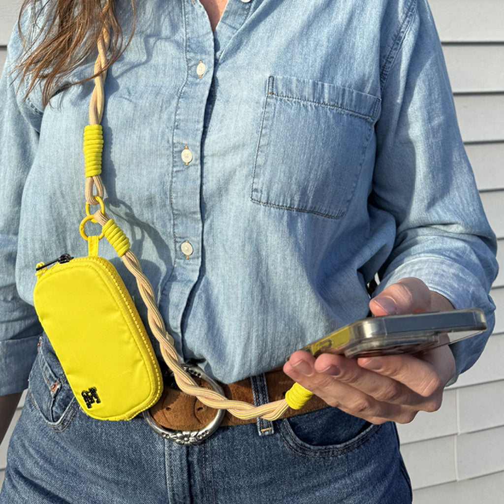 Active Crossbody w/RFID Pouch Spiral Rope